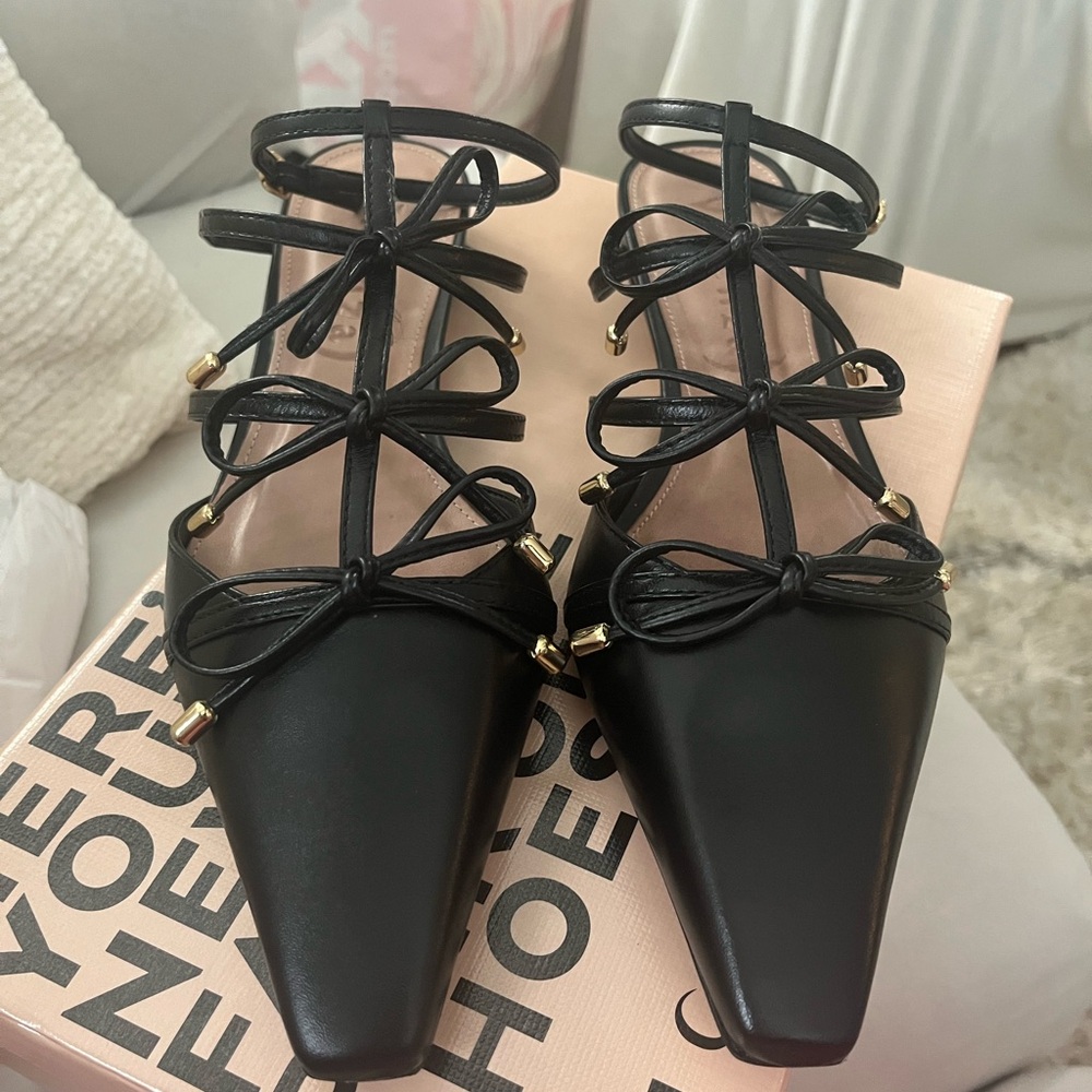 NIB Free people Boulevard bow flats